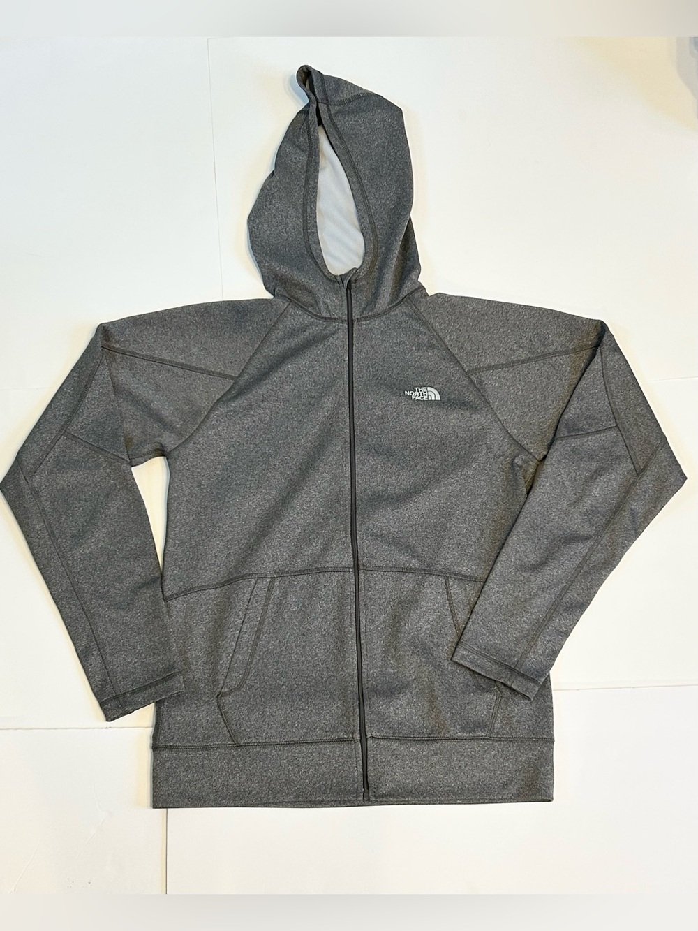 The North Face Dark Gray Full-Zip Hoodie Small